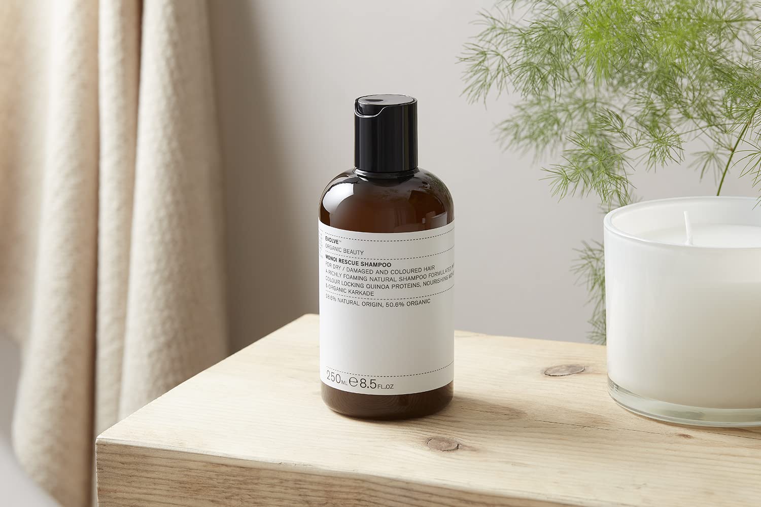 Evolve Organic Beauty Monoi Rescue packaging varies with eco-friendly, small-batch design