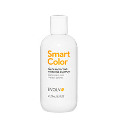 EVOLVh SmartColor Shampoo bottle showcases color protection and vegan formula.