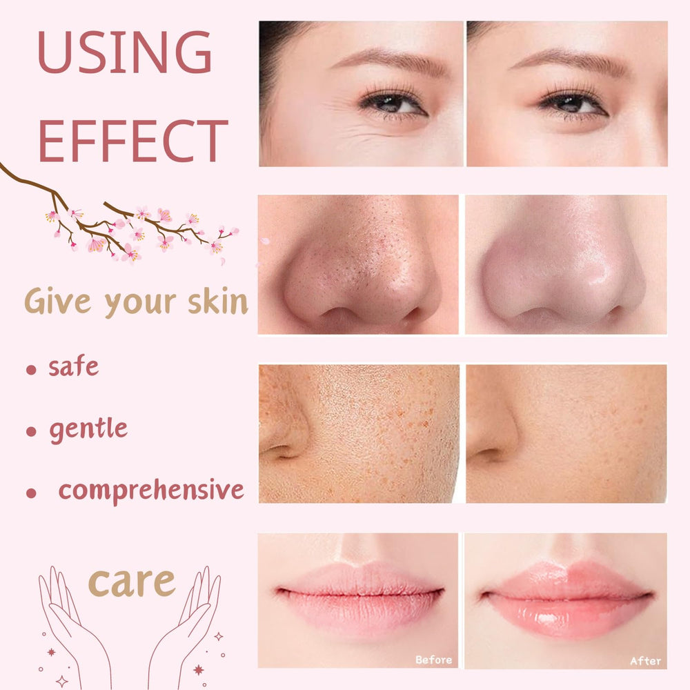Evolvique Sakura peel-off mask removes surface impurities for a refreshed look.