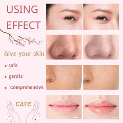 Evolvique Sakura peel-off mask removes surface impurities for a refreshed look.