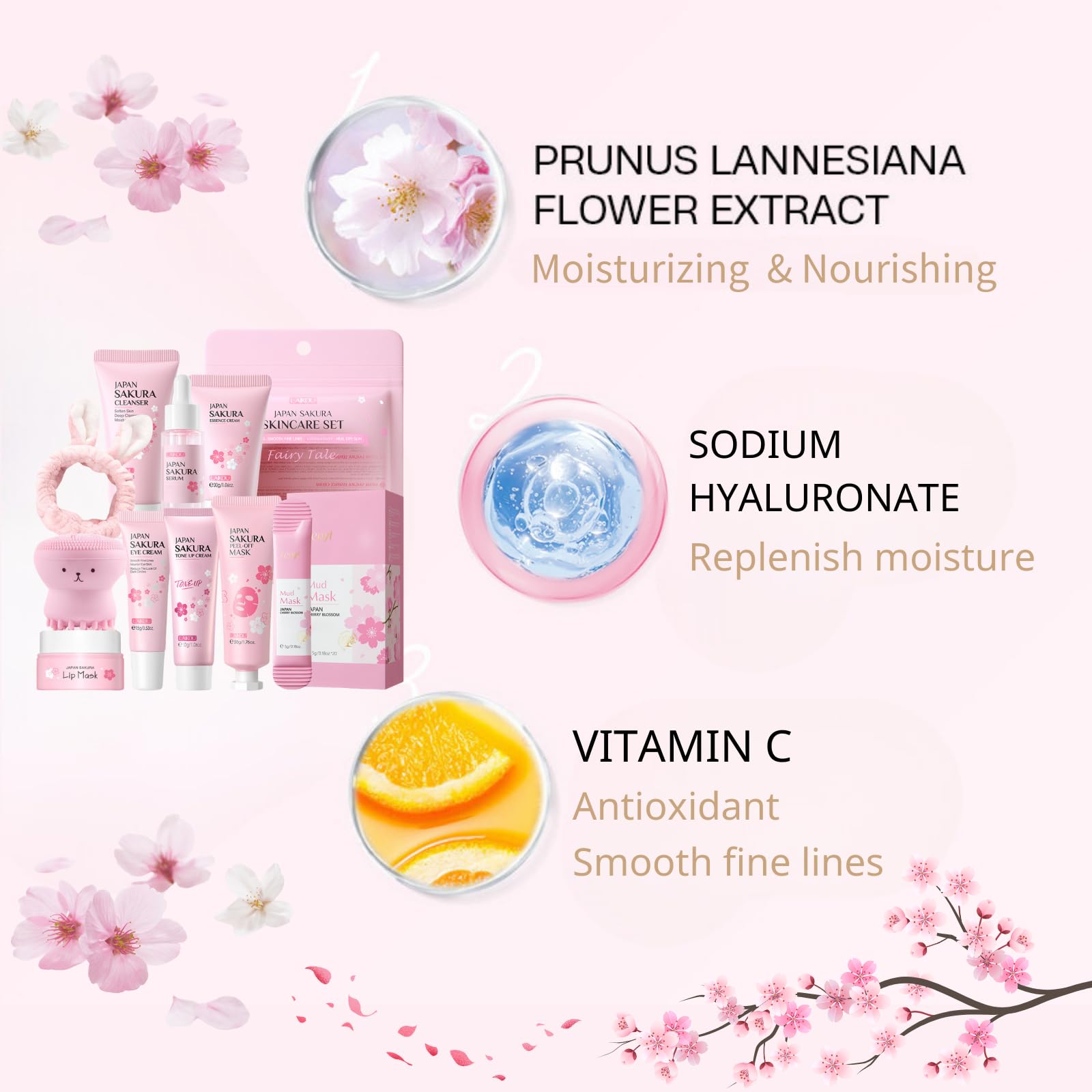 Evolvique Sakura tone-up cream helps even tone with a gentle shine.
