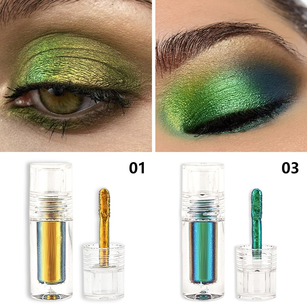 evpct liquid eyeshadow multichrome glitter with high pigment and shine