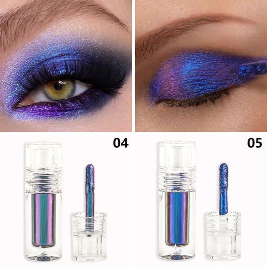 evpct Royal Sapphire Blue swatches on skin reveal vibrant multichrome shimmer