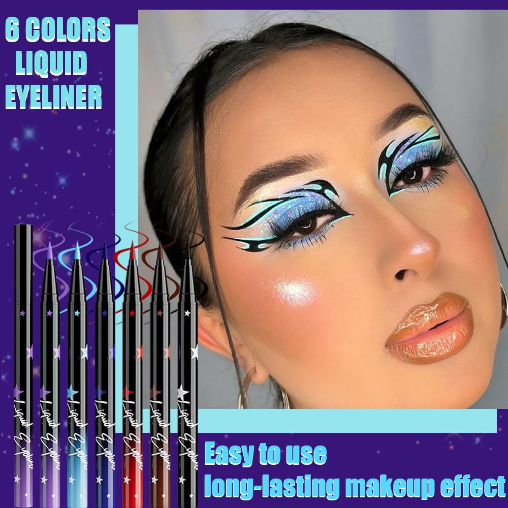 evpct waterproof smudge-proof eyeliner withstands sweat and humidity