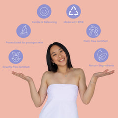 Evre Teen Moisturizer pump demonstrates easy daily application