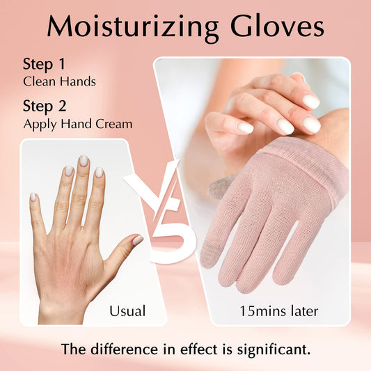 Evridwear Beauty Cotton Gloves ideal for night-time moisturizing with lotions.