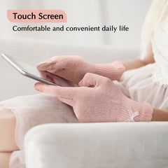Evridwear pink gloves in packaging for everyday spa and home use.