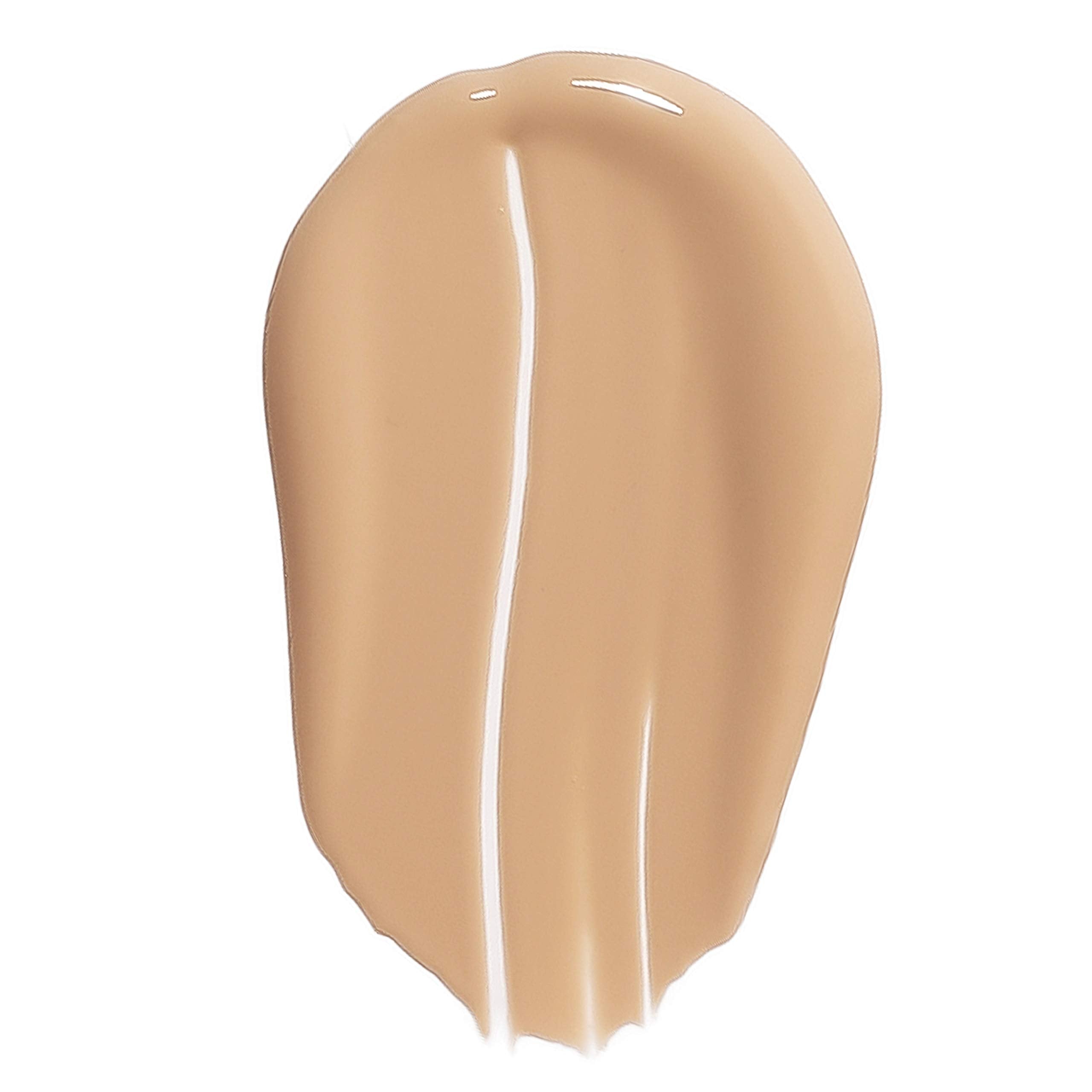 EXA Beauty foundation swirl demonstrates buildable coverage and silky semi-satin finish