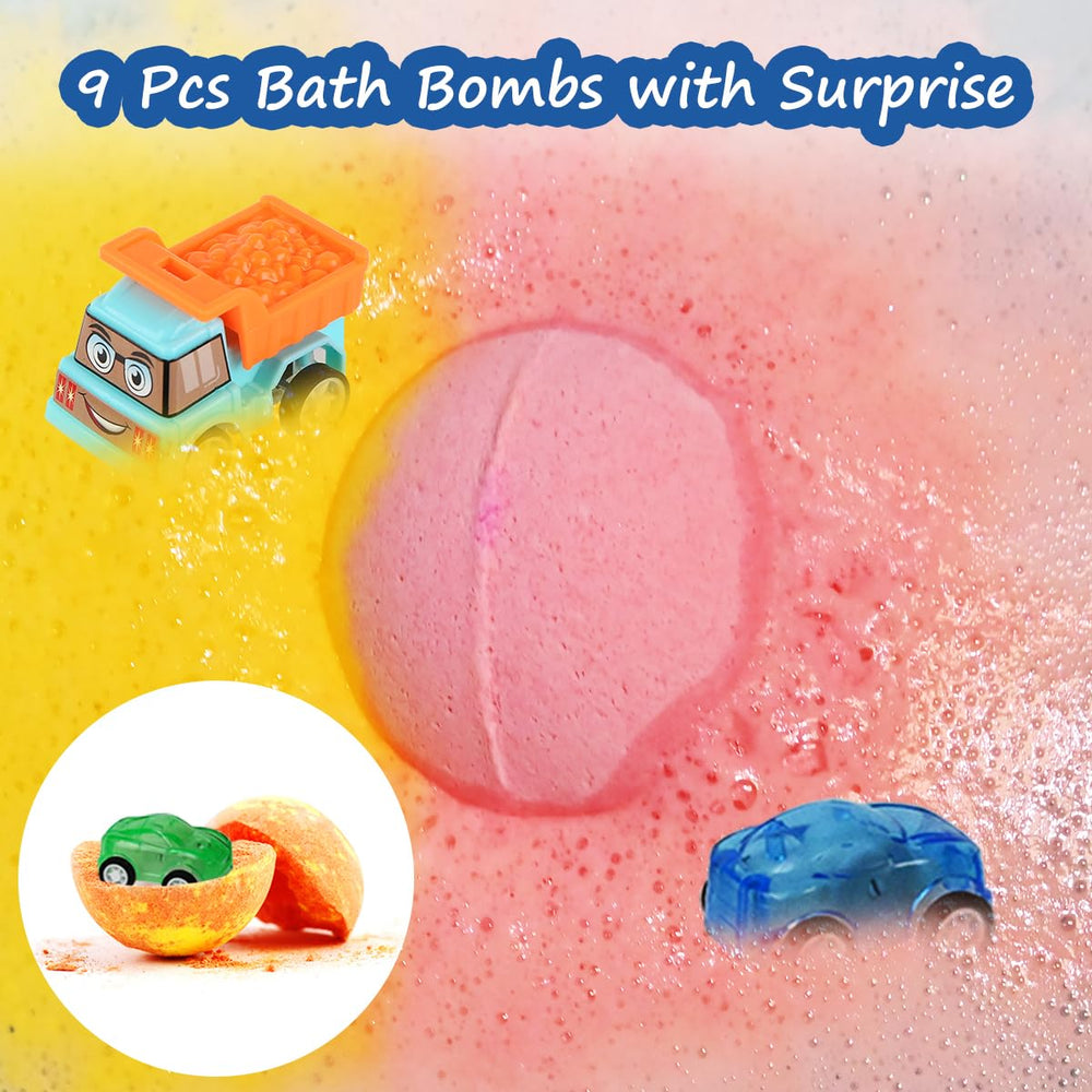 Excalla bath bombs create rich bubbles and color for a playful bath