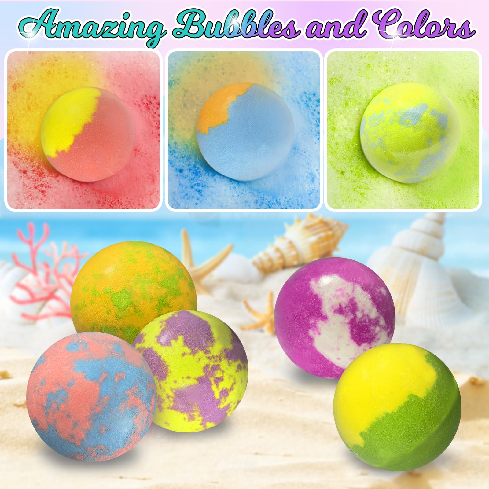 Excalla playful bath time scene with bright colors and toys