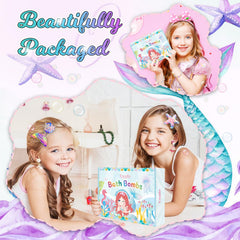 Excalla sequined mermaid tail accessory for hair or outfits after bath