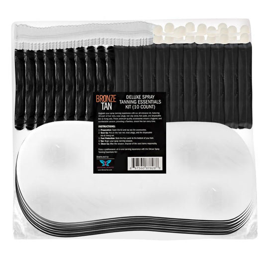 Existing Beauty Bronze Tan kit hair nets provide comfortable coverage for sessions