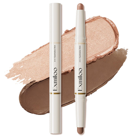 Exmiloo Eyeshadow Stick dual-ended design with matte and shimmer for versatile day-to-night looks