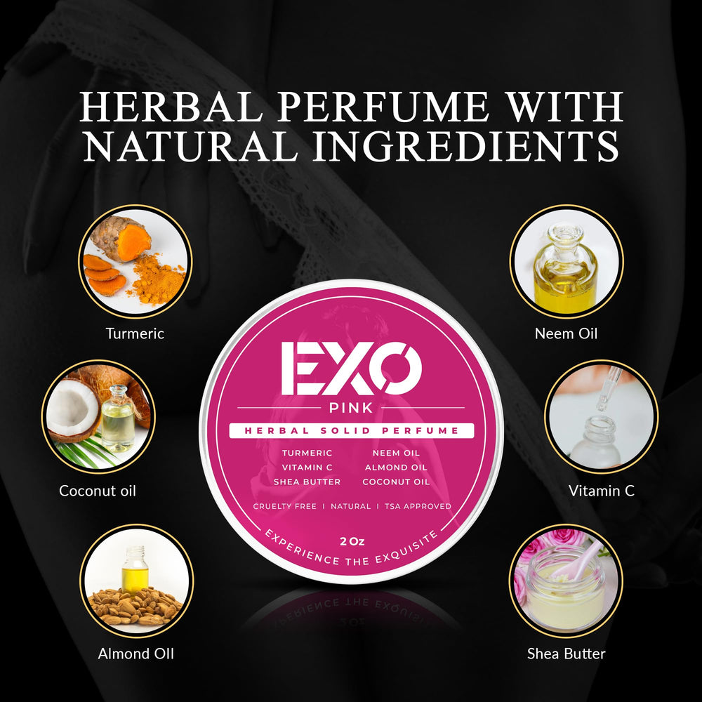 EXO solid perfume balm tin compact design ideal for travel