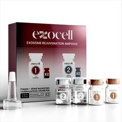 EXOCELL Exosome Rejuvenation Ampoule bottle close-up for deep hydration