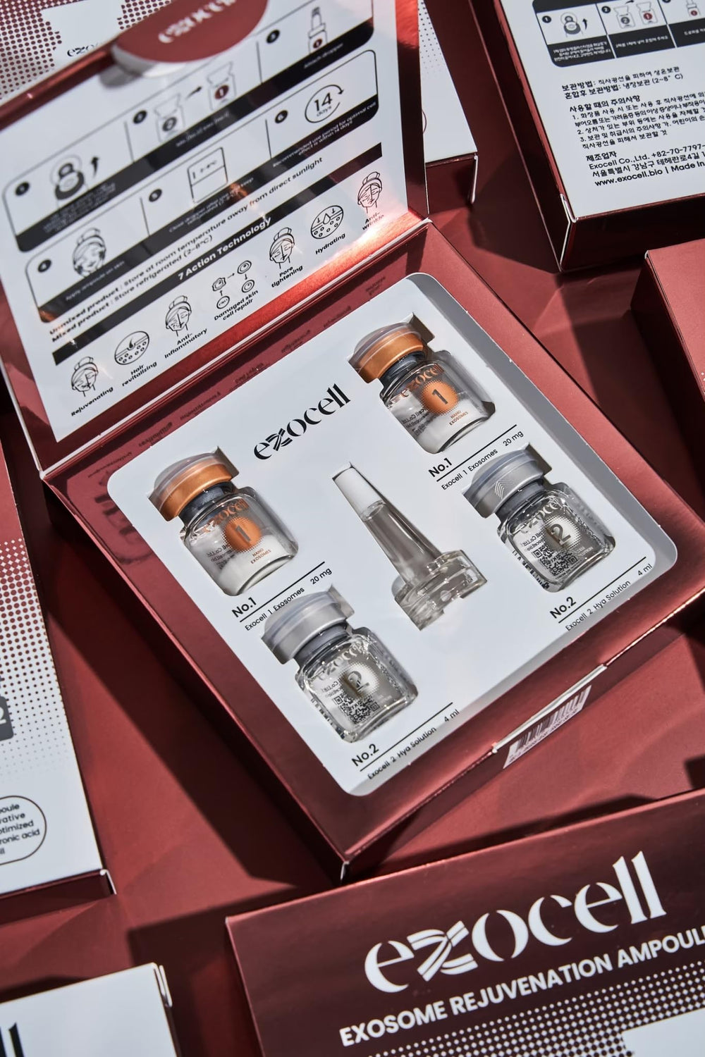 EXOCELL Exosome Rejuvenation Ampoule refines texture for smoother skin