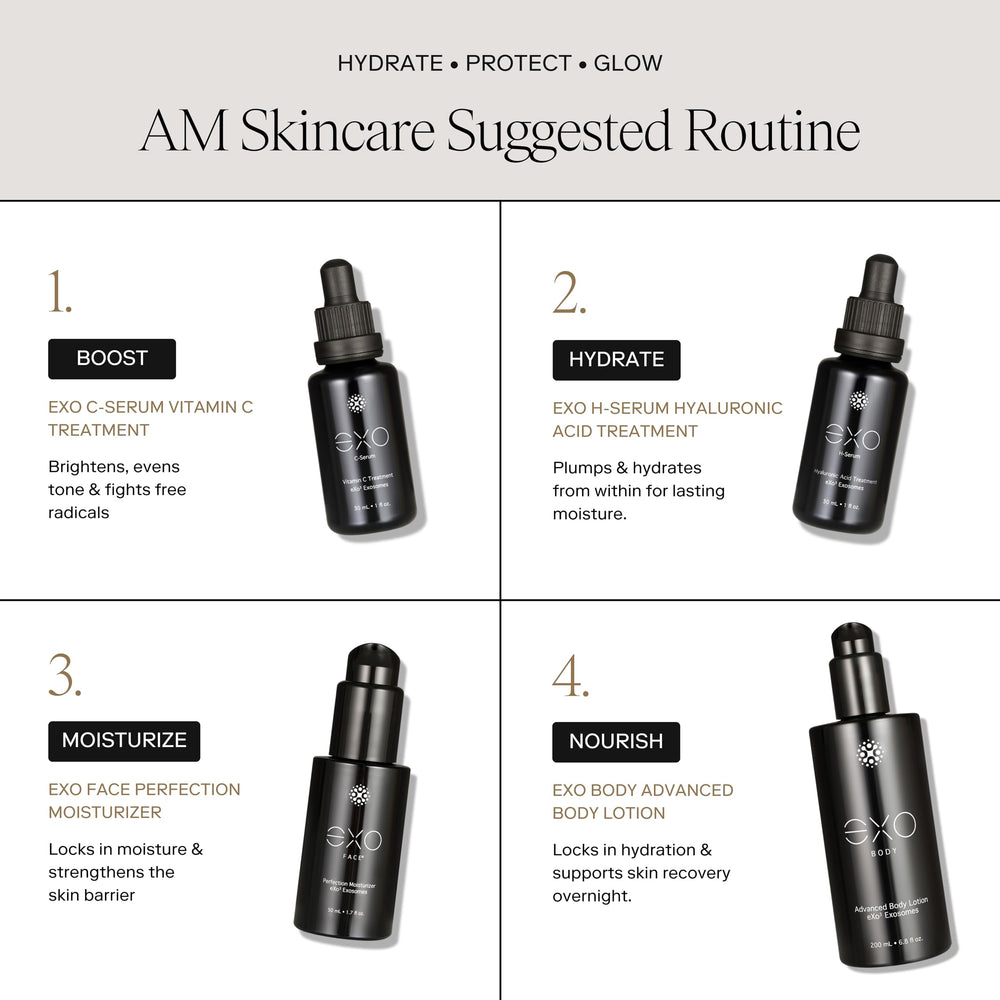 EXO C-SERUM closeup highlighting vitamin C texture and actives.