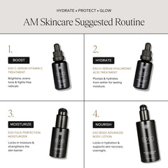 EXO C-SERUM closeup highlighting vitamin C texture and actives.