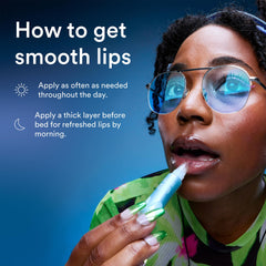 Experiment Softwear lip balm ingredients include squalane and glycerin for moisture.
