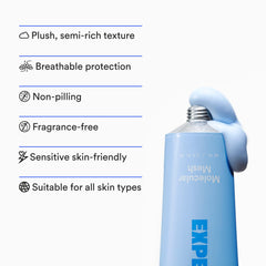 Experiment Vegan logo on packaging communicates plant-based, cruelty-free hydration.