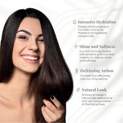 Expert Hair Sensation texturizing cream being applied for frizz control at home.