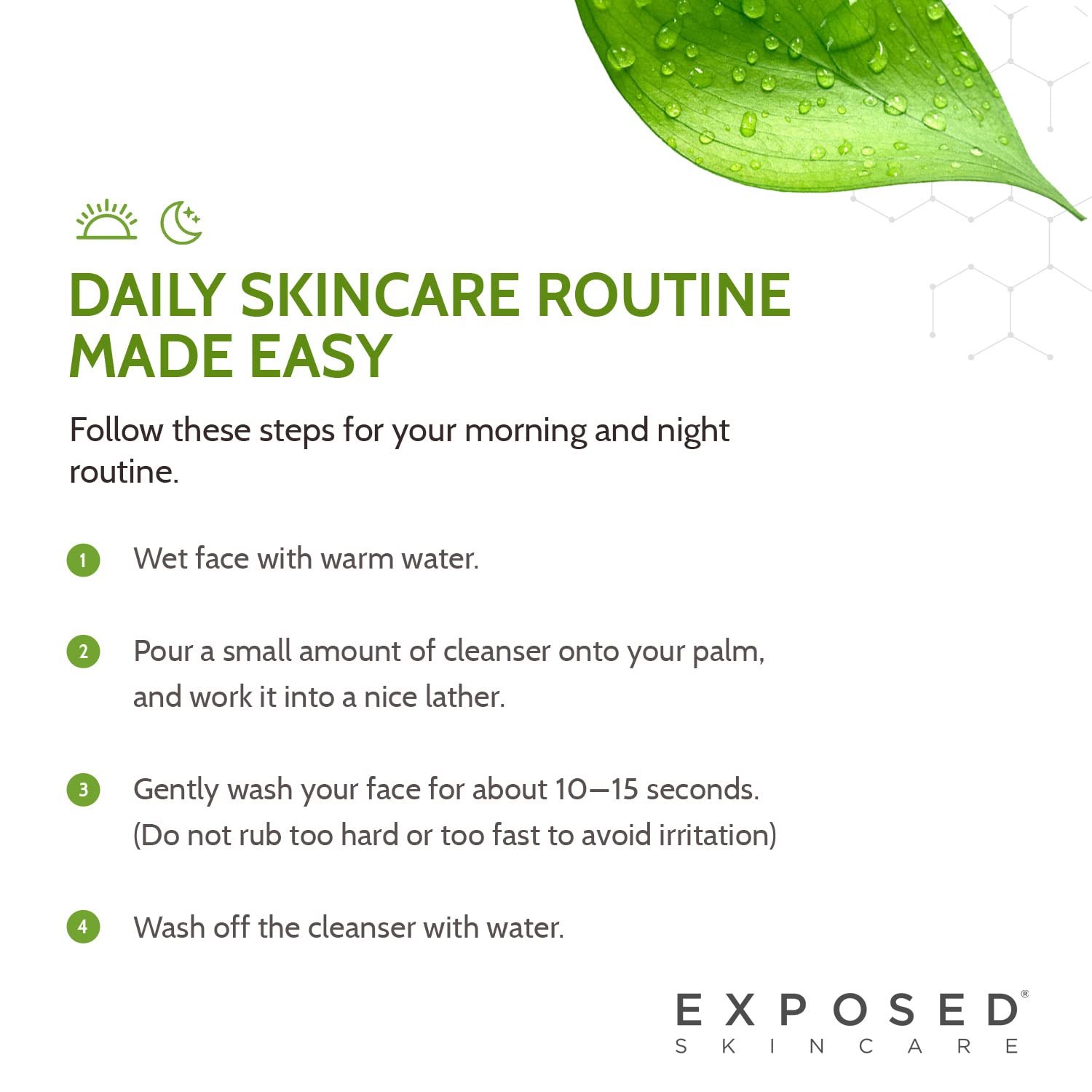 Exposed product close-up highlighting safety and cruelty-free status