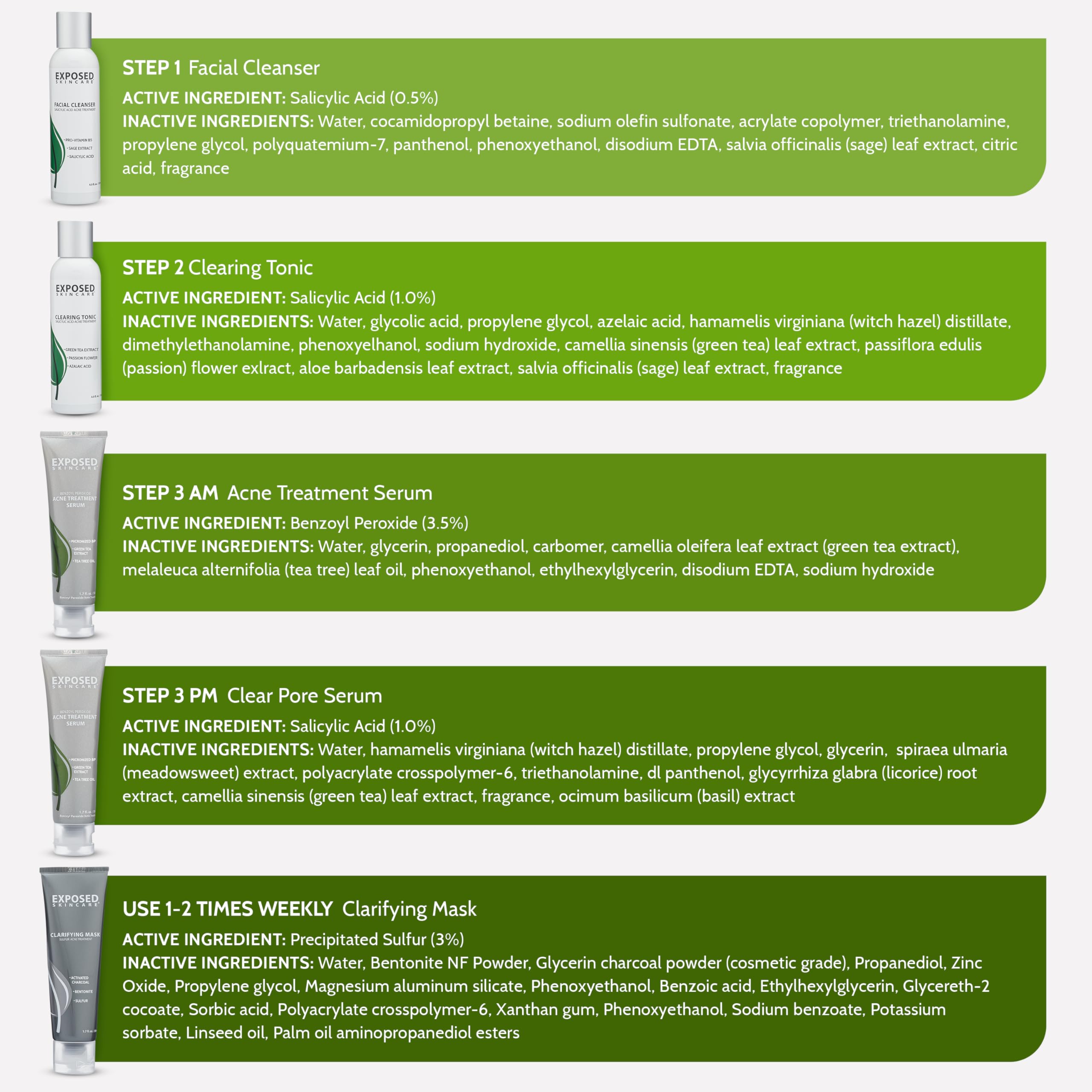 Exposed Skin Care clear pore serum helps refine pores and texture.