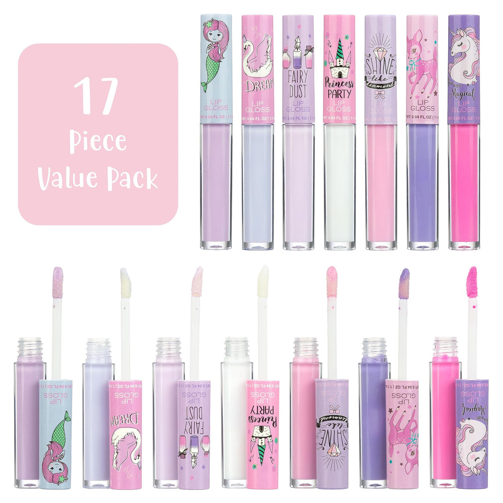 EXPRESSIONS 14-piece lip gloss set highlights versatile shades for everyday fun