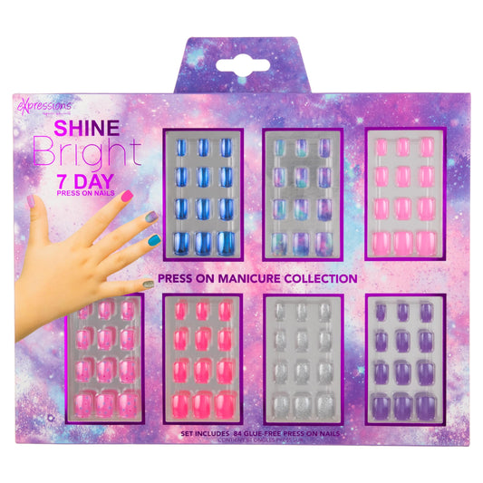 Expressions 7-day press-on nails set design 2 for easy daily glam.