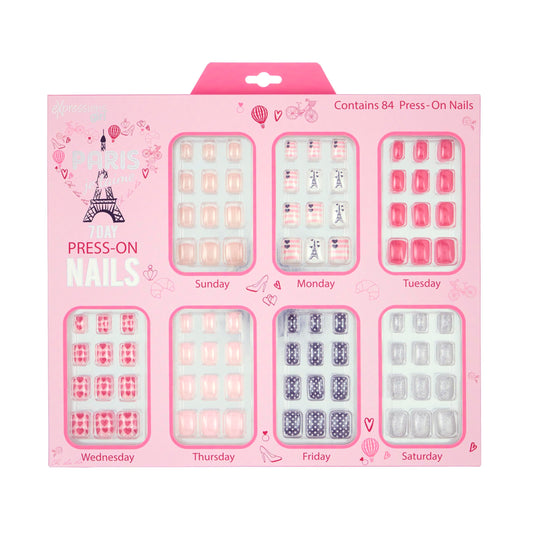 EXPRESSIONS 84-piece nail set features varied designs for creative mix-and-match looks