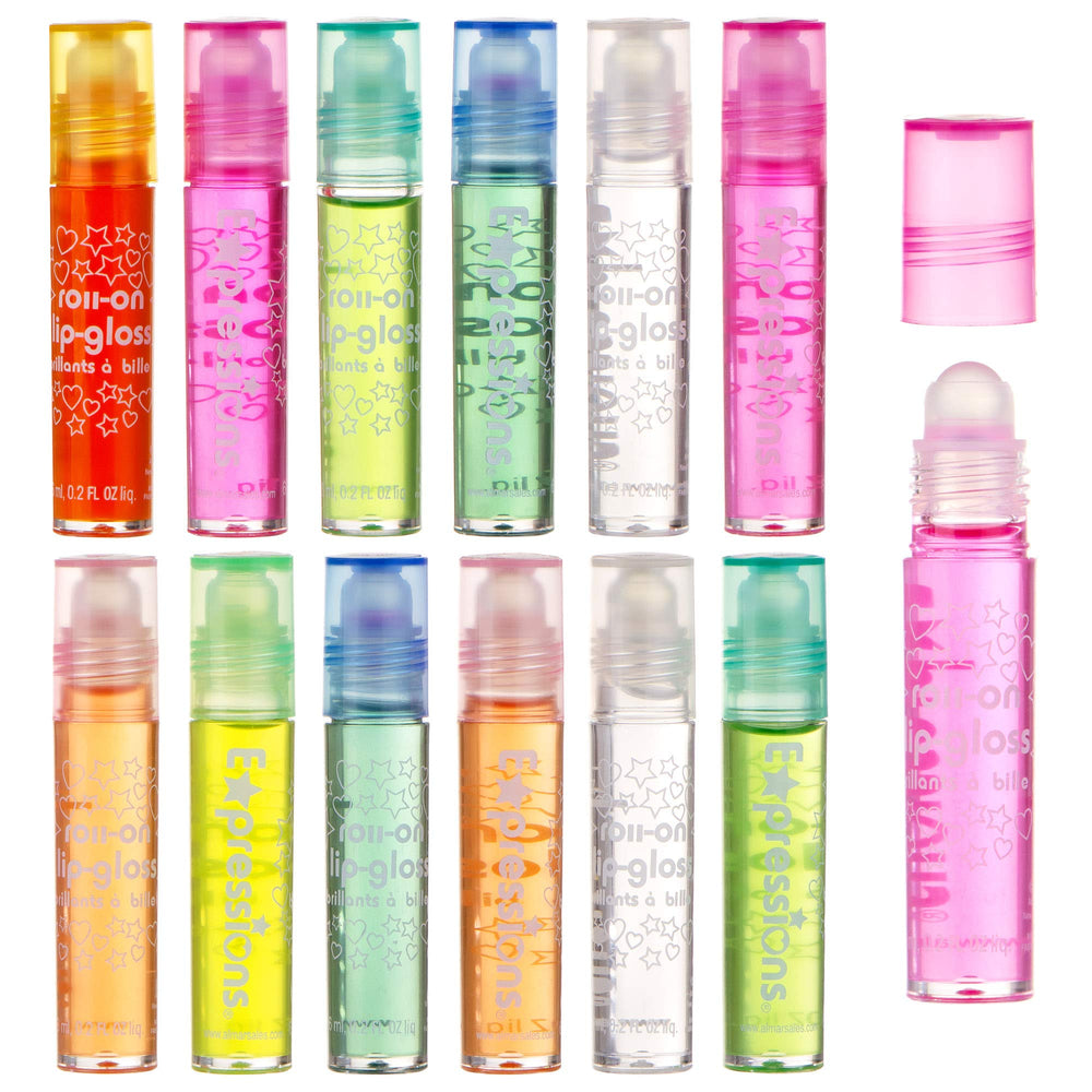 Expressions girl carrying case securely holds lip gloss kit for on-the-go fun