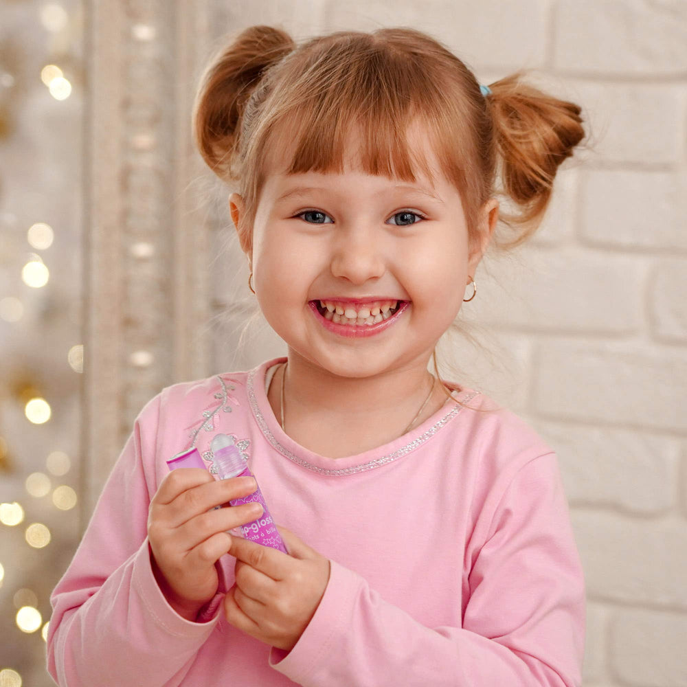 Expressions girl green apple lip gloss roller provides hydrated, subtle color