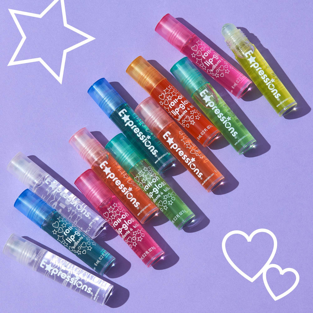 Expressions girl pineapple lip gloss roller adds tropical flavor for playtime