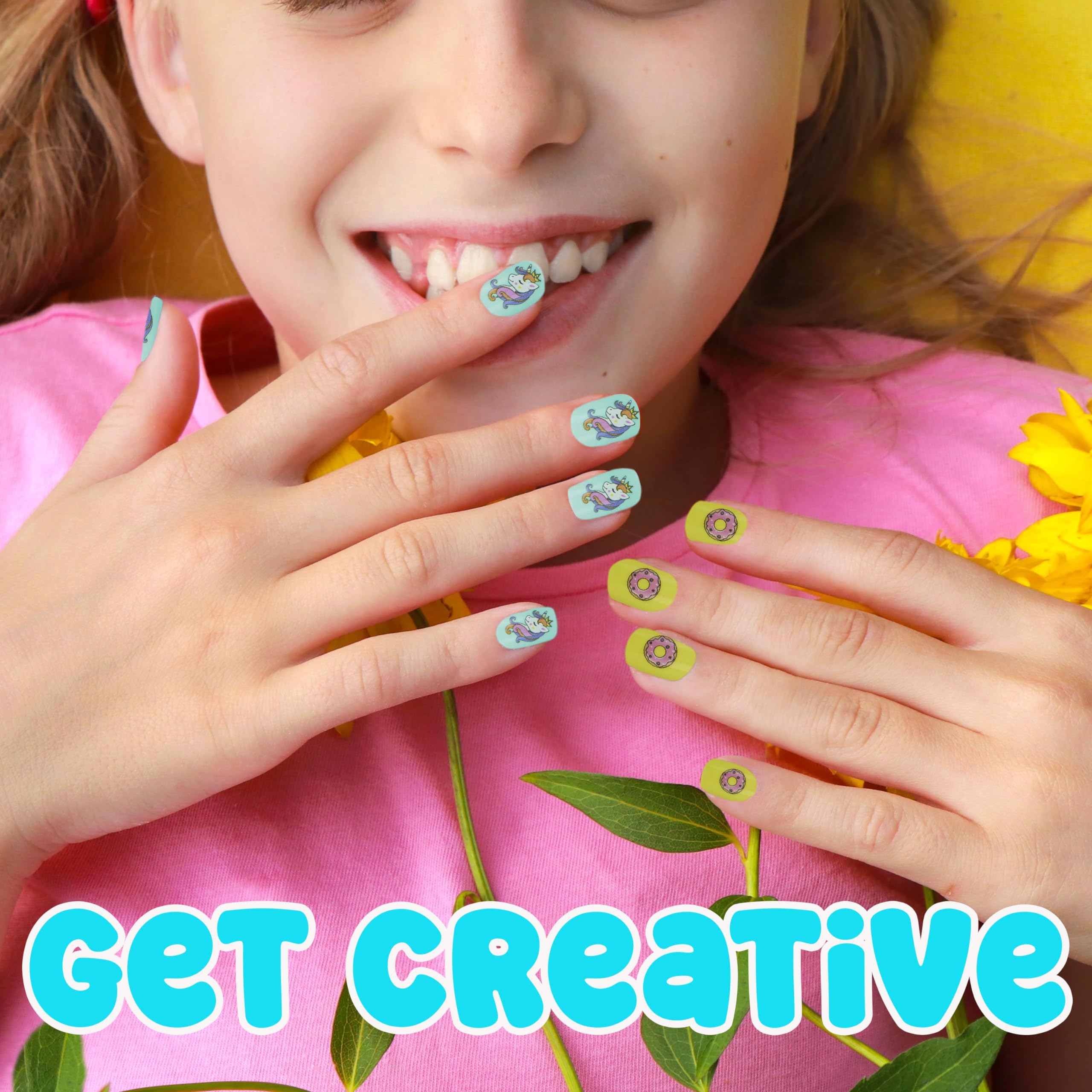 Expressions glittery designs and studs shimmer to match outfits.