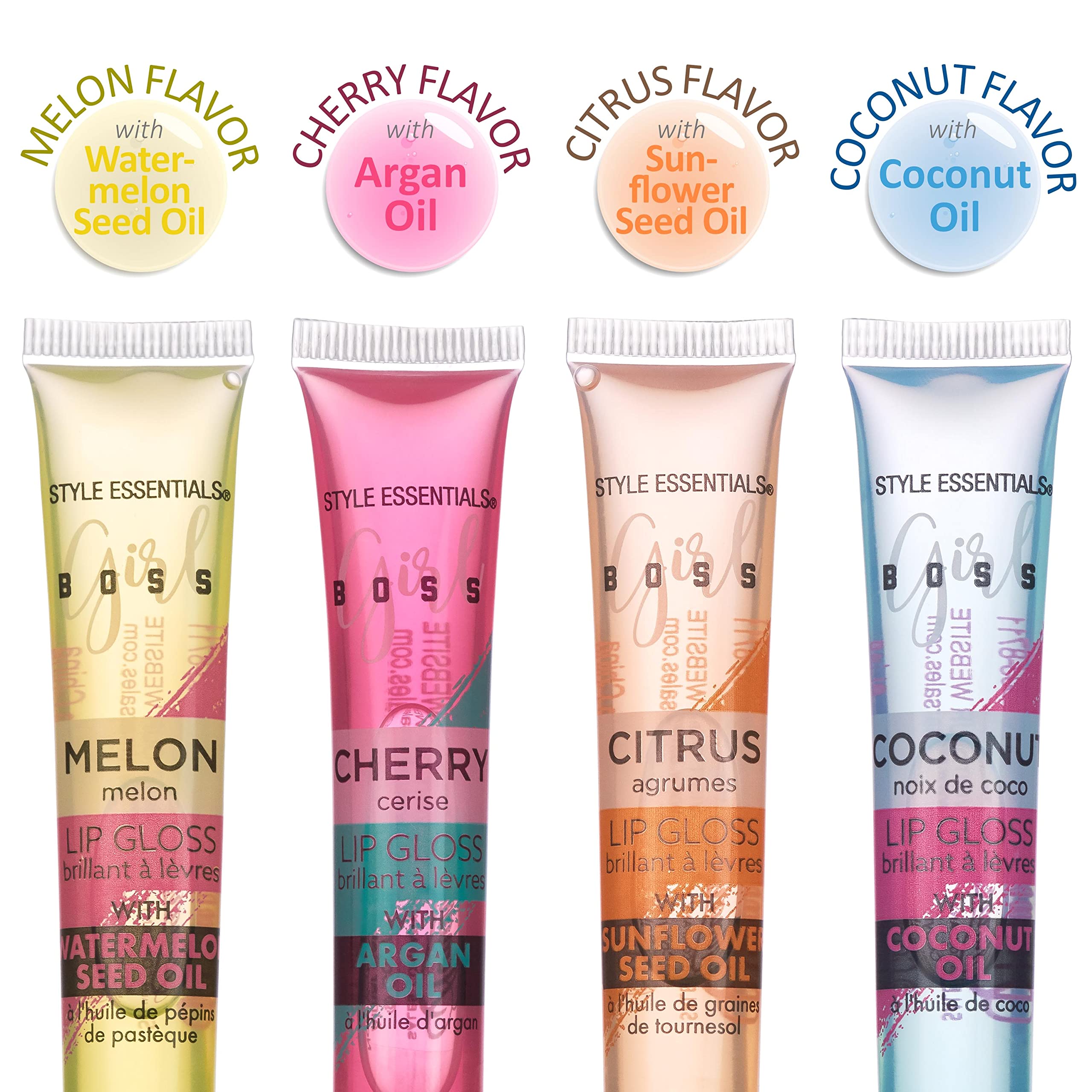 EXPRESSIONS mango flavored lip gloss with tropical sweetness and hydration