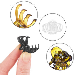 Expressions mini octopus clips black gloss pack closeup adds sleek hold.