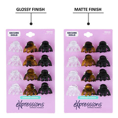 Expressions mini octopus clips tortoise pack closeup ideal for versatile looks.