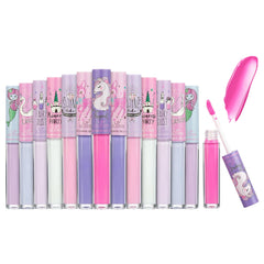 EXPRESSIONS unicorn princess lip gloss tubes deliver shimmering color for kids' play makeup