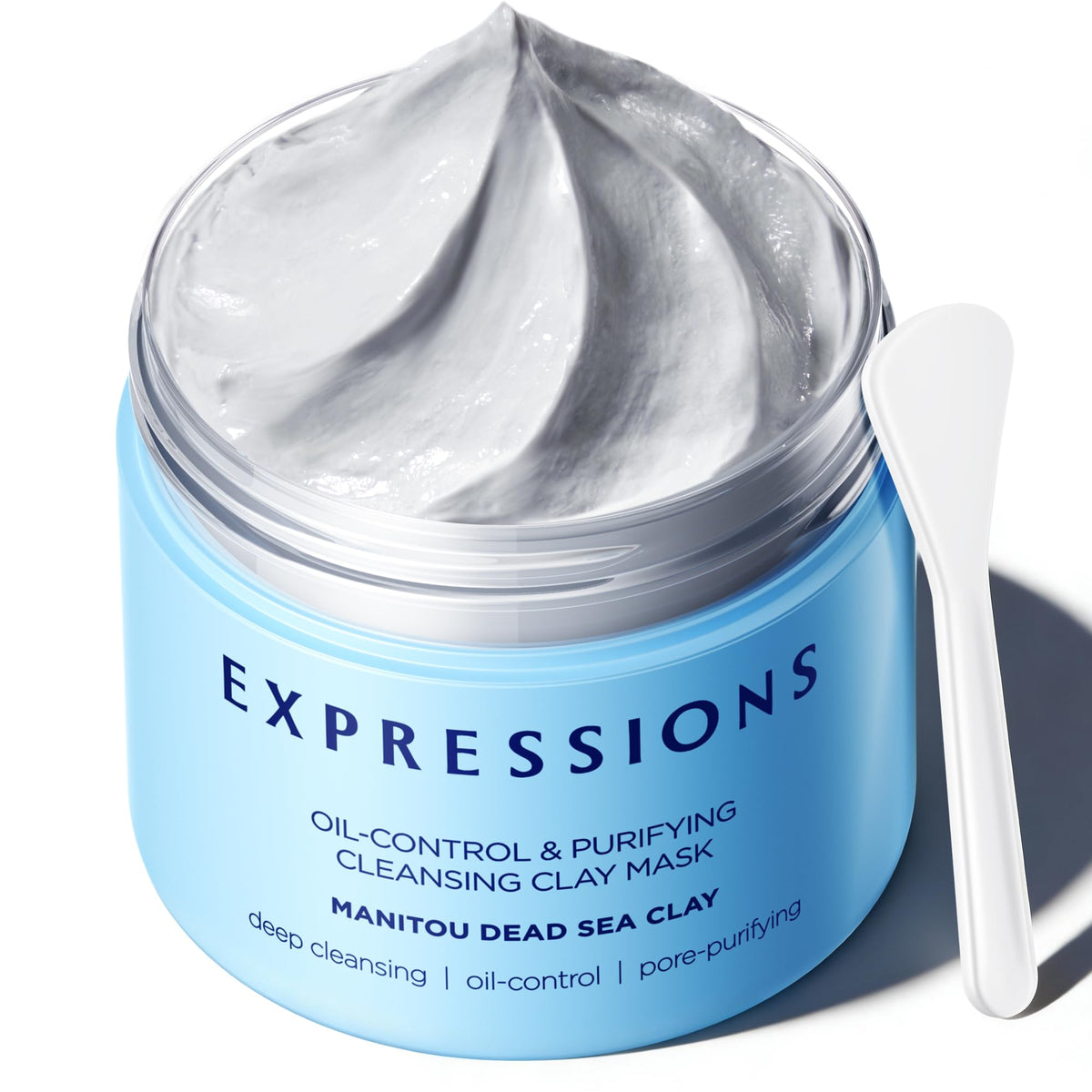 Expressions Wellness clay mask provides pore tightening with Dead Sea mud for smoother skin.