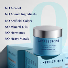 Expressions Wellness rinse-off routine leaves skin refreshed and comfortable.