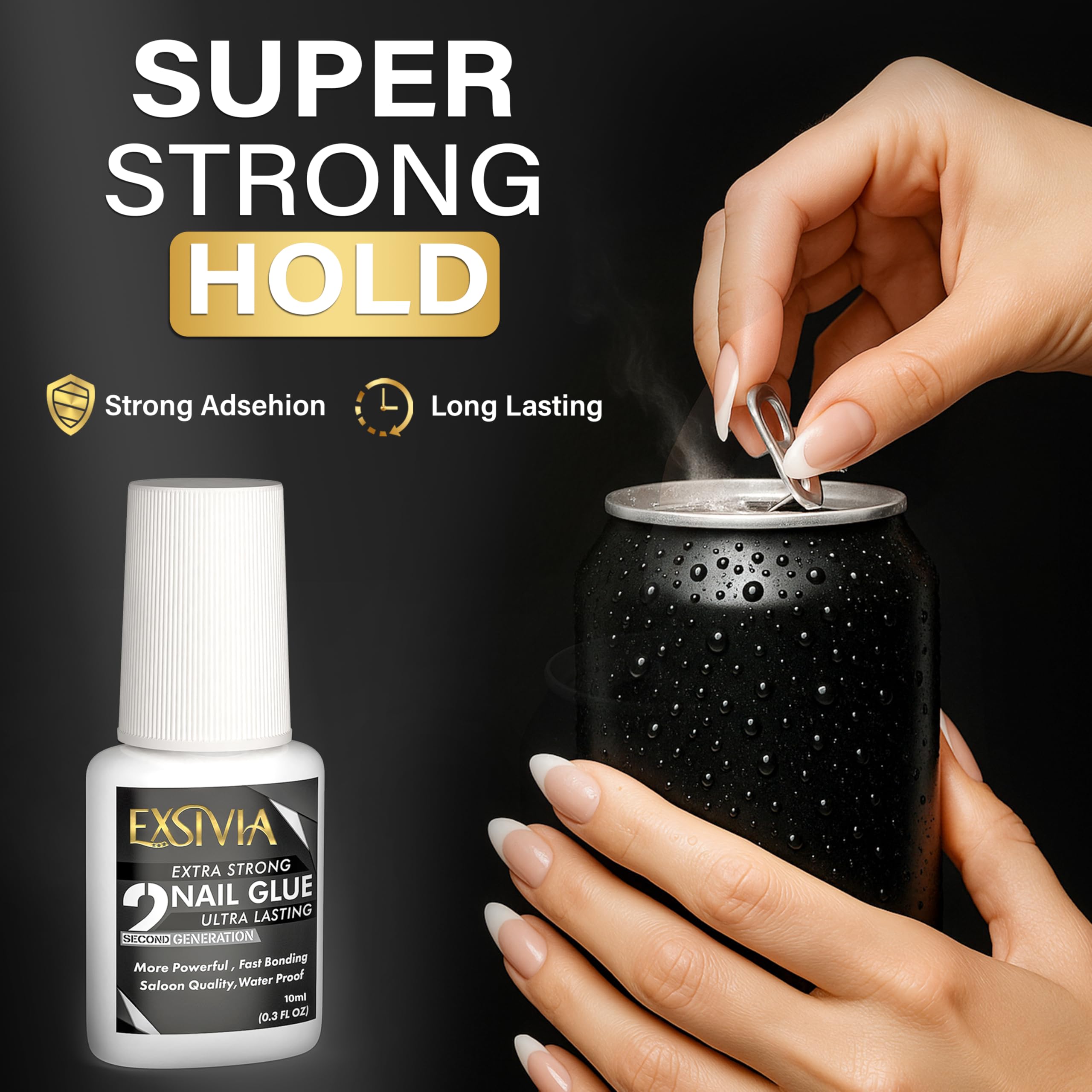 EXSIVIA remover long-tip nozzle enables targeted, clean glue removal.