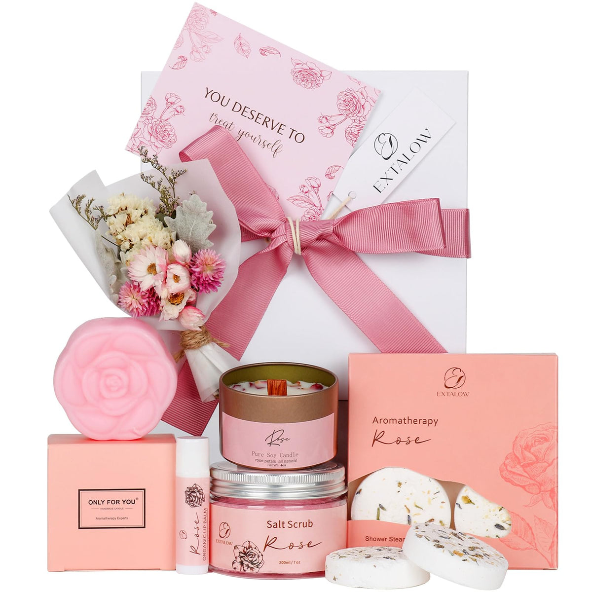 EXTALOW rose spa soap bar for a luxurious cleansing ritual.