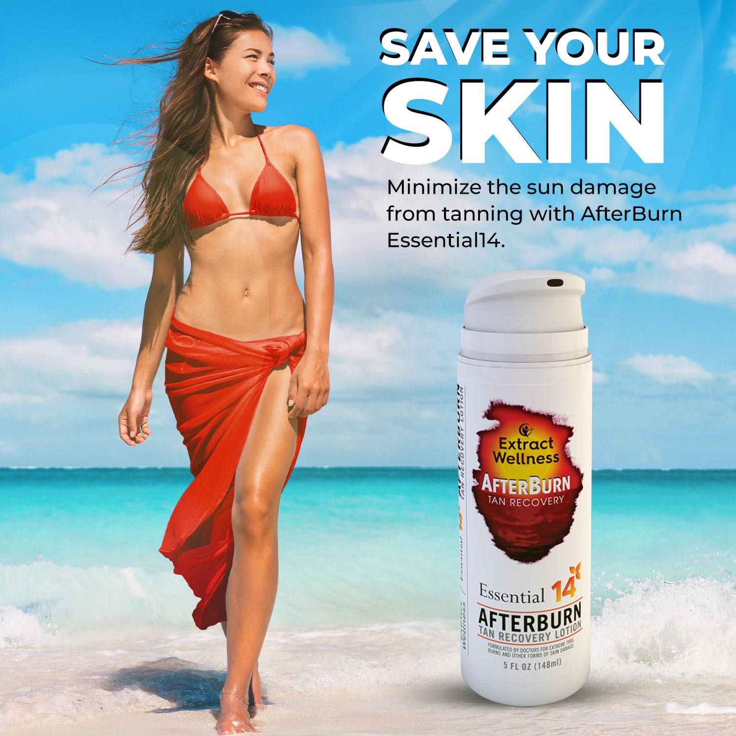 Extract Wellness AfterBurn tan maintenance for year-round glow