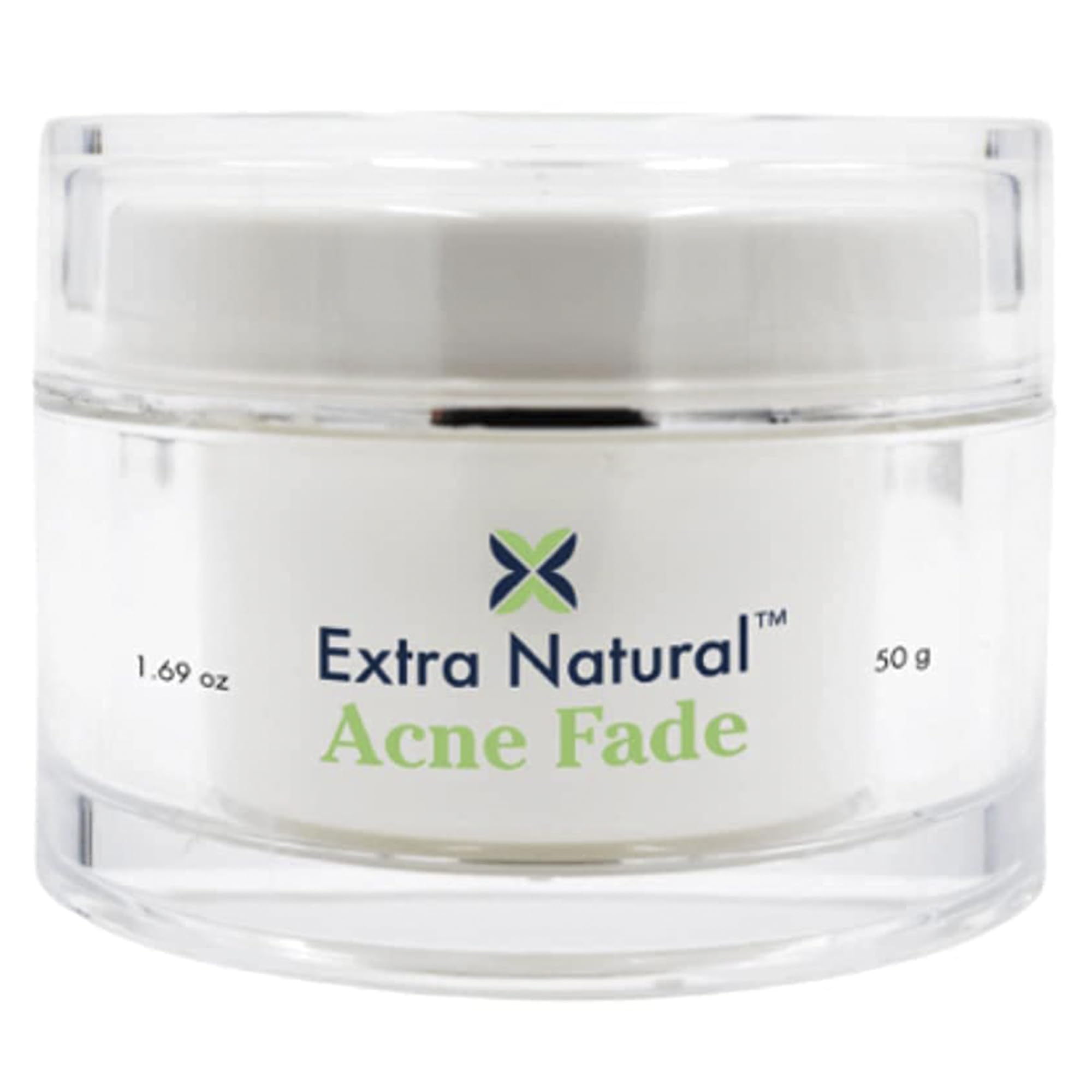 Extra Natural Acne Cream bottle for gentle daily use on sensitive skin.