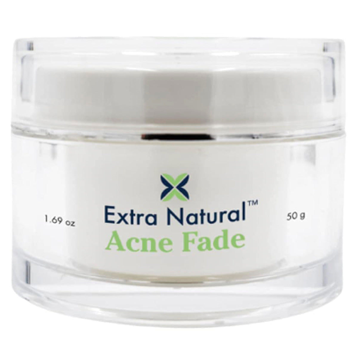 Extra Natural Acne Cream bottle for gentle daily use on sensitive skin.