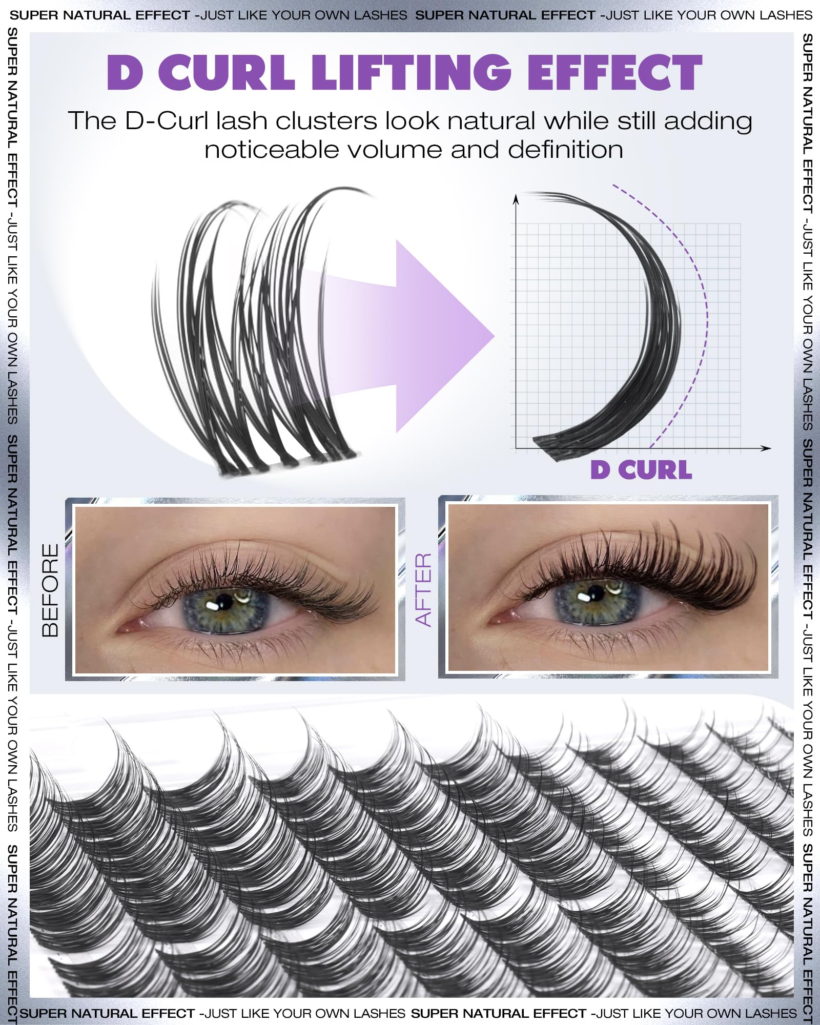 EYDEVRO close-up wispy lashes show natural everyday enhancement.