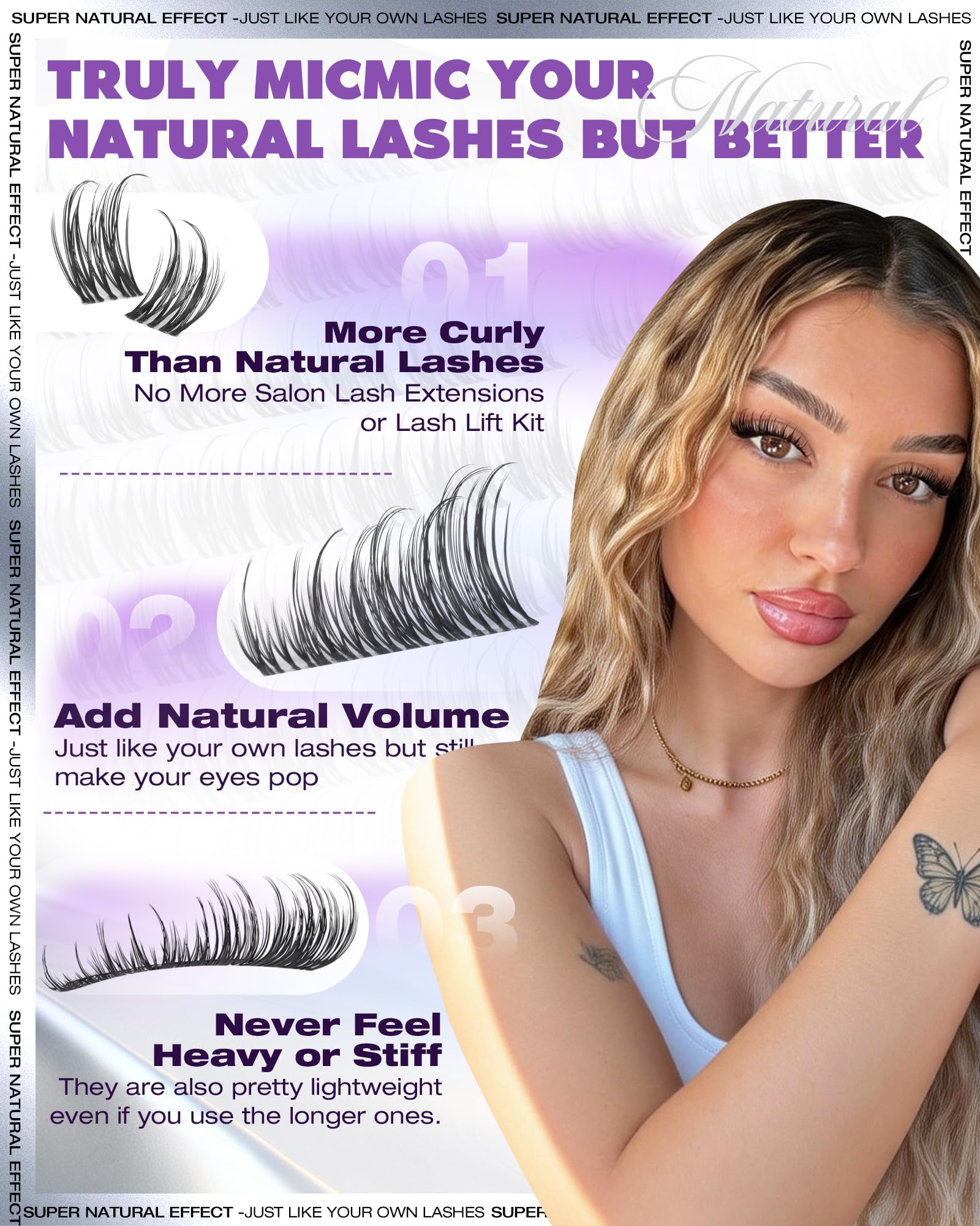 EYDEVRO easy-grip tweezers for precise, mess-free lash placement.