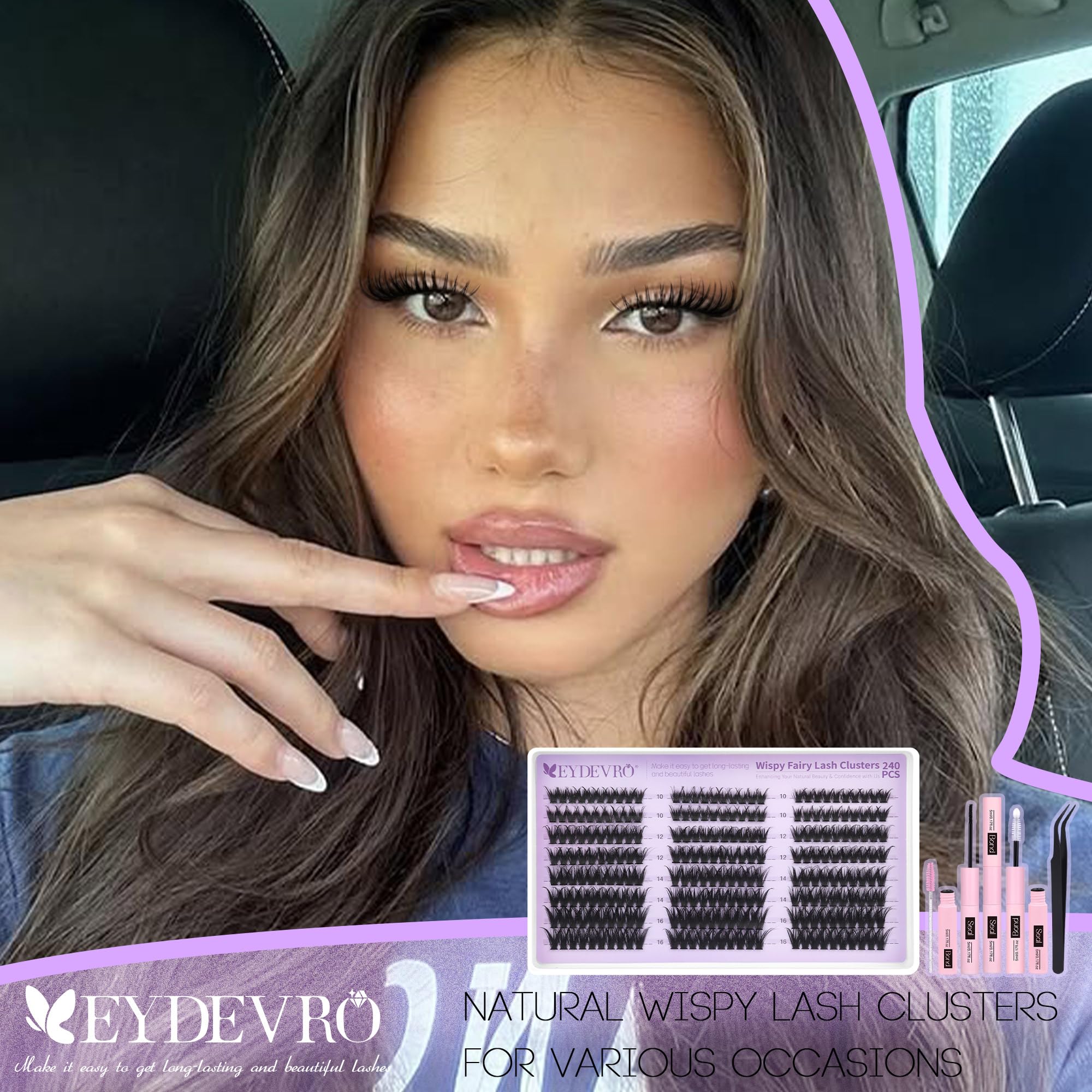 EYDEVRO at-home application guide for DIY lash extensions