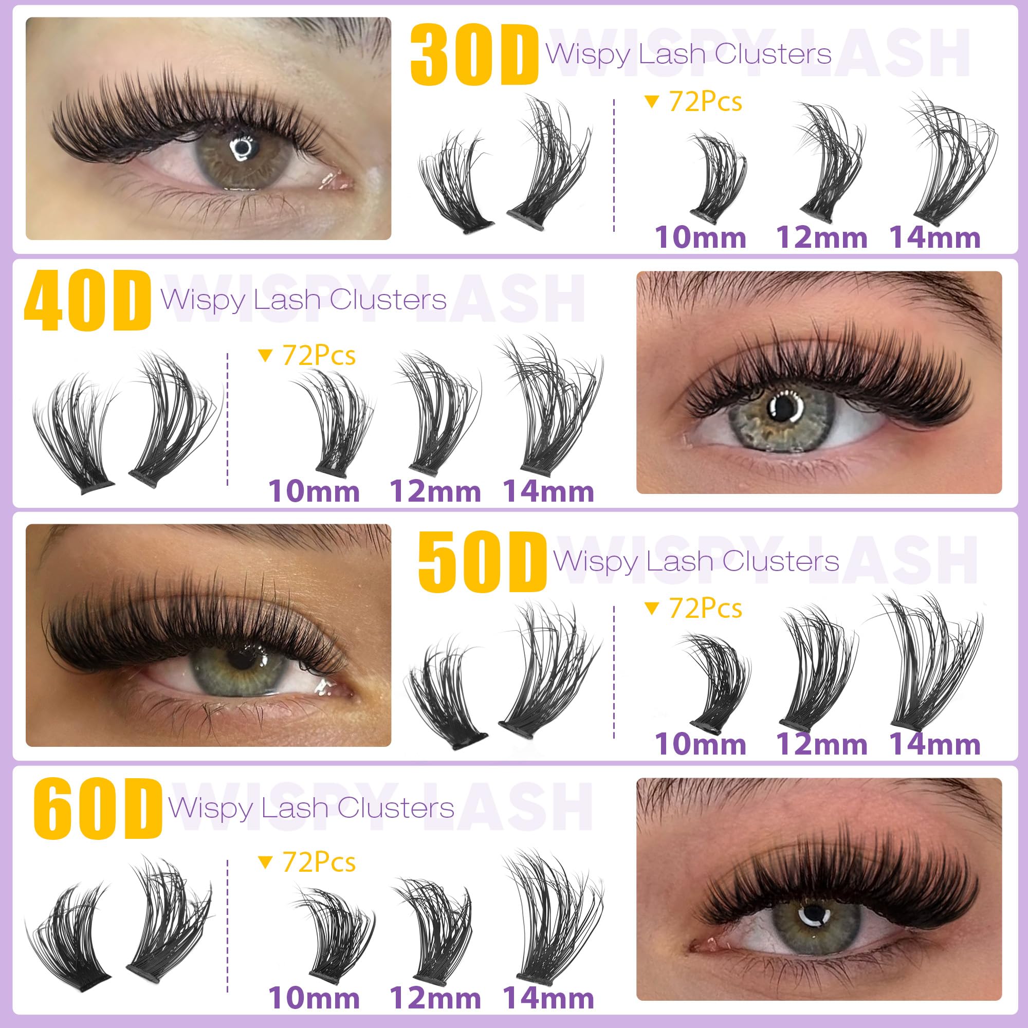 EYDEVRO wispy clusters delivering airy, natural eye enhancement.
