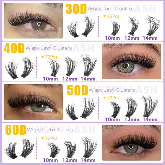 EYDEVRO wispy clusters delivering airy, natural eye enhancement.